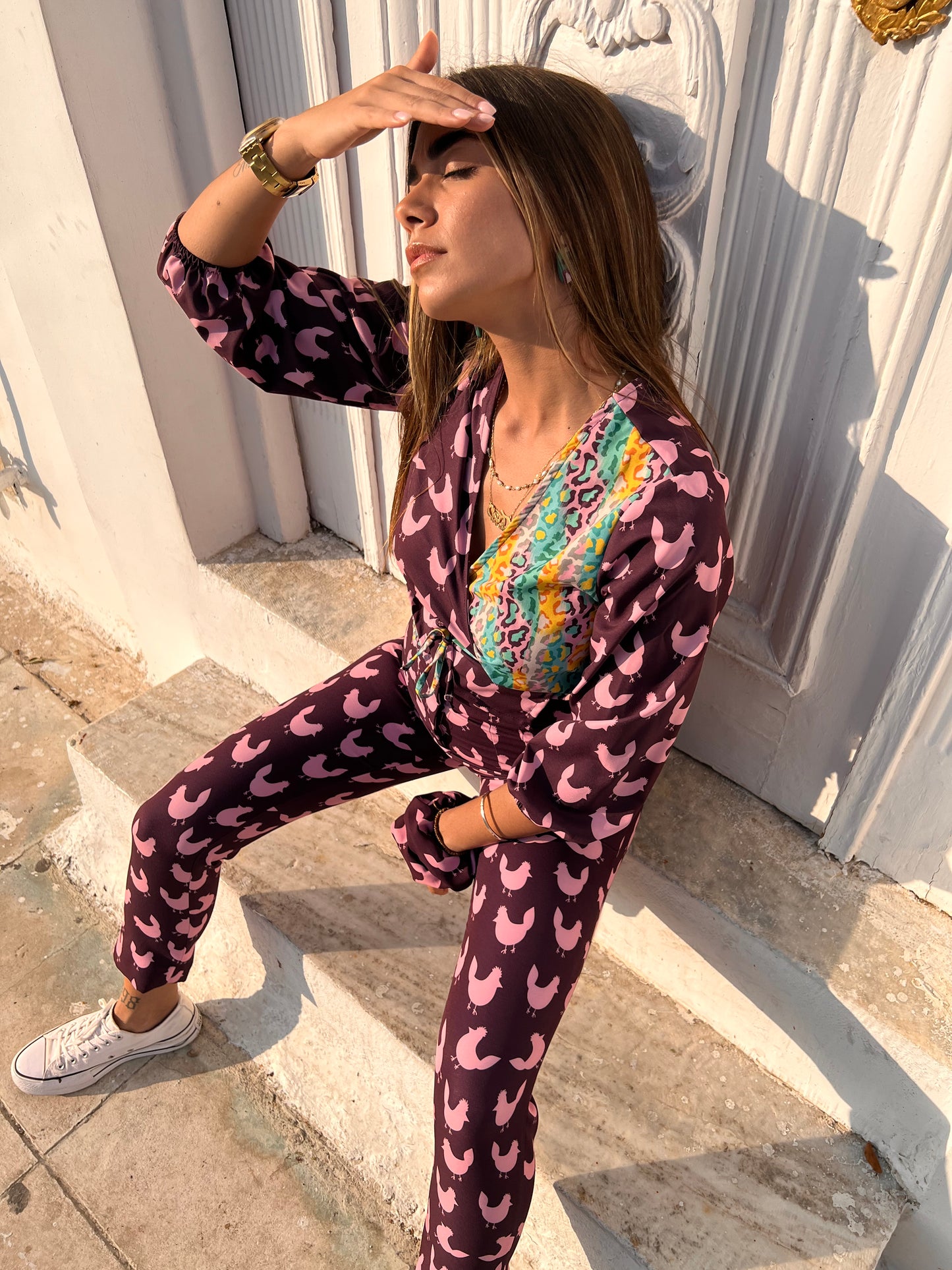 Rooster Wrap Top